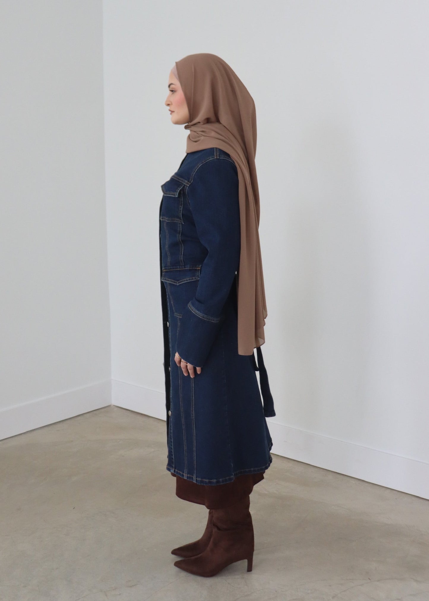 Luna Trench | Dark Denim