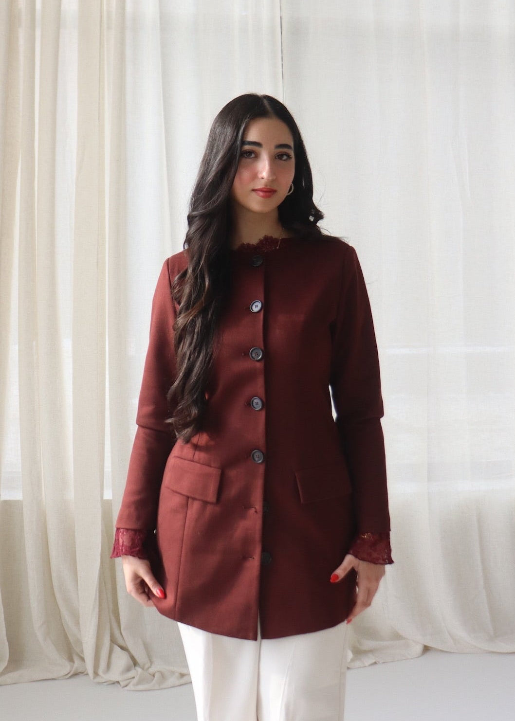 Serenity Blazer | Rosewood