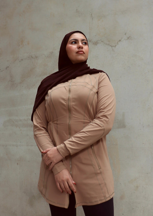 Essential Training Jacket | Latte